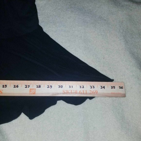 NWT Notations Women's Black Polyester Blend Trumpet Skirt Size XL - Picture 4 of 6